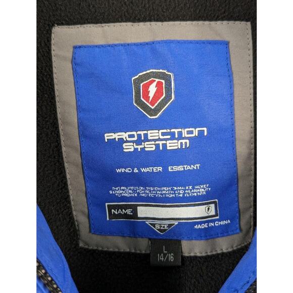 Protection System Boys Coat Size Large 14/16 Blue -T0124 - Picture 3 of 6